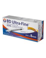 Jeringas para Insulina U-100 0.5 ml 31gr x 8mm