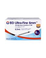 Jeringa para Insulina U-100/0.5 ml/31G x 6 mm