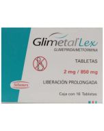 2 mg / 850 mg Glimepirida + Metformina