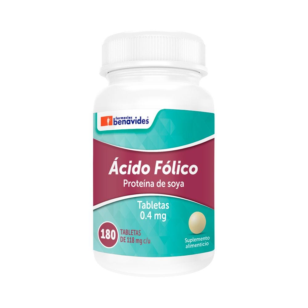Fabe Acido Folico .4 Mg 180Tabletas