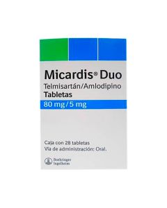 80 mg / 5 mg Amlodipino + Telmisartán