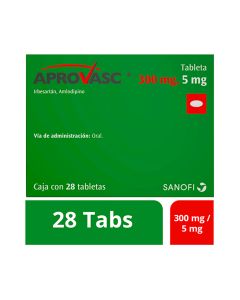 300 mg / 5 mg Amlodipino + Irbesartan