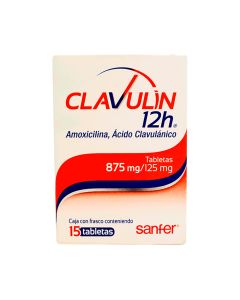 875 mg /125 mg Acido Clavulánico + Amoxicilina