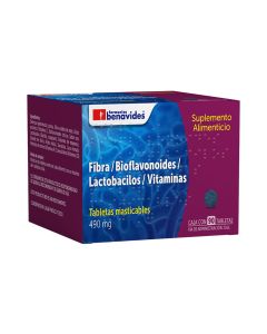 Bioflavonoides, Fibra, Lactobacilos y Vitaminas 490 mg