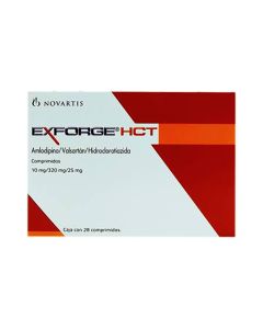10 mg / 320 mg / 25 mg Amlodipino + Hidroclorotiazida + Valsartan