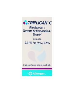 0.01% / 0.15% / 0.5% Bimatoprost + Brimonidina + Timolol