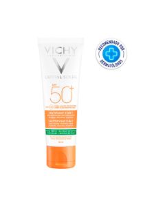 Capital Soleil Protector Solar 50+ Facial Matificante 3 en 1