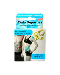 Cinta Kinesiológica Azul 5 m Precortada