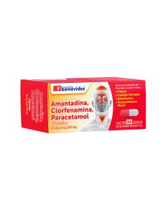 Amantadina, Clorfenamina, Paracetamol 50 mg/ 3 mg/300 mg