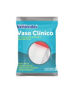 Vaso Clinico para Recolectar Muestras 60 ml