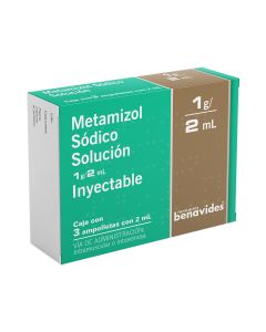1 gr / 2 ml Metamizol Sodico
