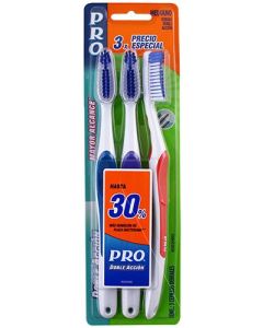 Cepillo Dental Doble Acción Mediano