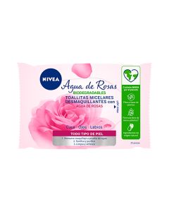 Toallitas Micelares Desmaquillantes Agua de Rosas
