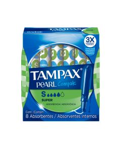 Pearl Compak Flujo Moderado Tampones