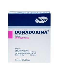 25 mg Meclozina + Piridoxina