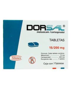 15 mg / 200 mg Carisoprodol + Meloxicam