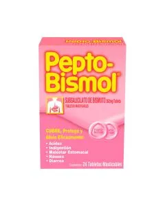 262 mg Subsalicilato de Bismuto