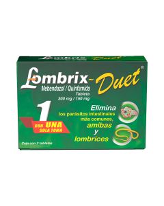 300 mg/150 mg Mebendazol, Quinfamida