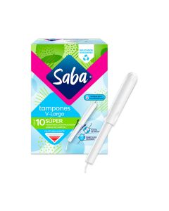 Súper V-Compact Tampones con Aplicador Compacto de Plástico Flujo Abundante