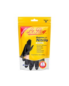 Guantes Nitrilo Color Negro Talla M